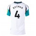 Newcastle United Sven Botman #4 Bortedrakt Dame 2024-25 Korte ermer